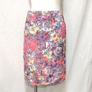 Halogen Lace Floral Pencil Skirt Prairie Cottagecore Romantic Women Size 6
